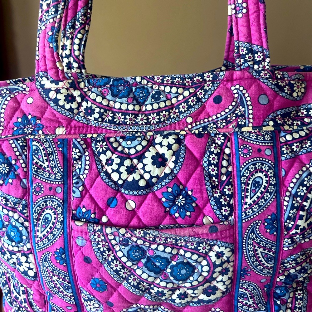 Cute pink and purple Vera Bradley bag.